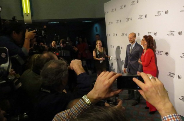 Edoardo Ponti and Sophia Loren at Tribeca Film Festival for the "Human Voice."